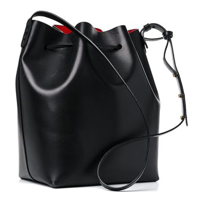 Mansur Gavriel Vegetable Tanned Calfskin Bucket Bag Black Flamma 3 of 25