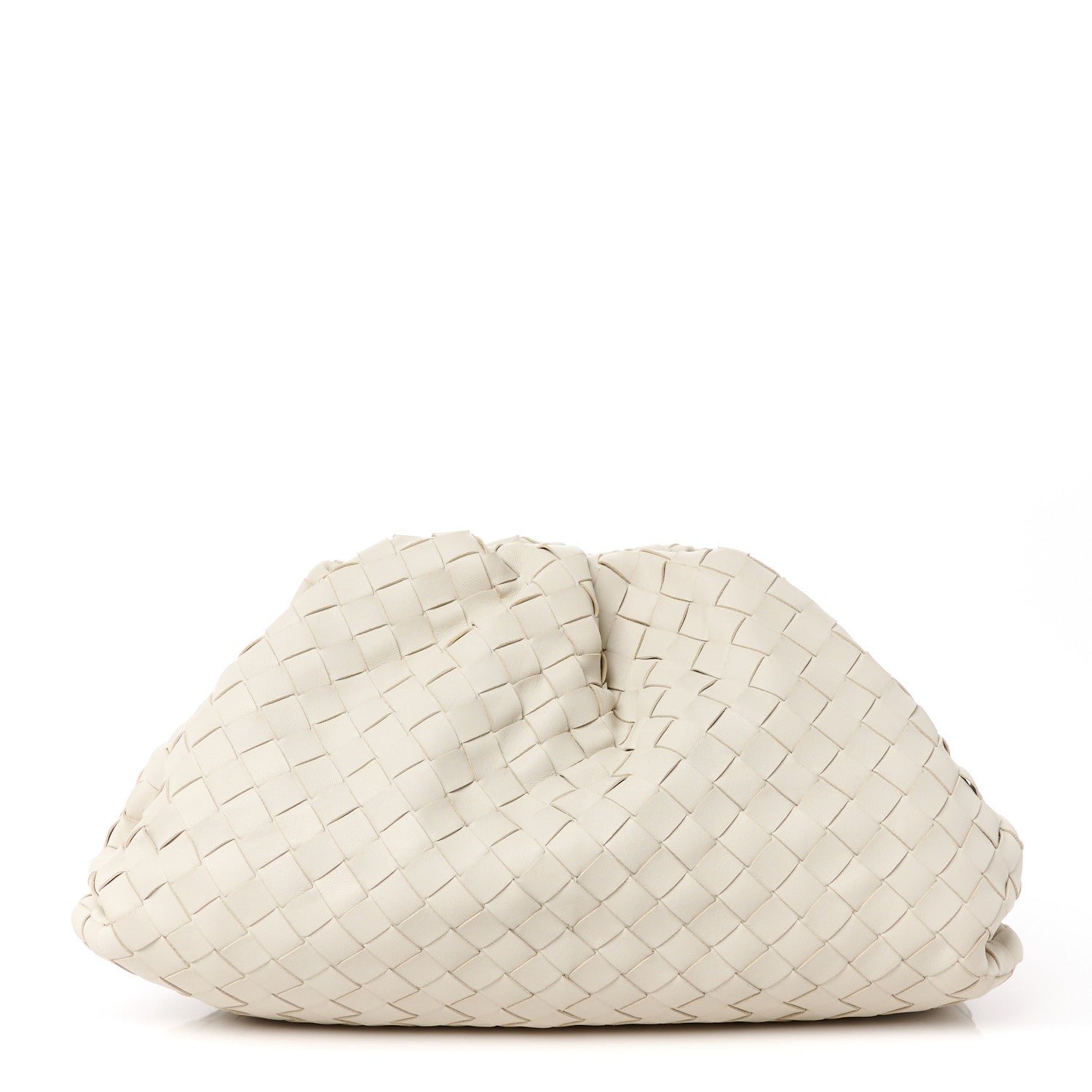 Bottega Veneta Nappa Maxi Intrecciato The Pouch Oversized Clutch Plaster 1 of 11