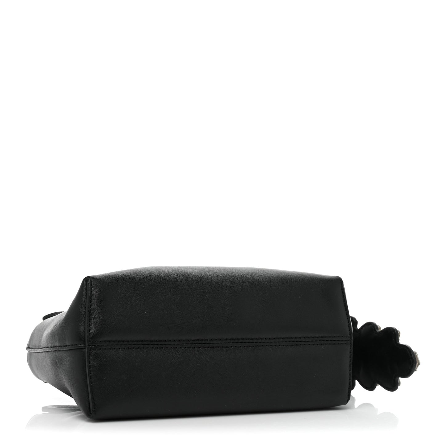 Shiny Nappa Crystal Croc Tail Mini By The Way Boston Bag Black Smoky Quartz