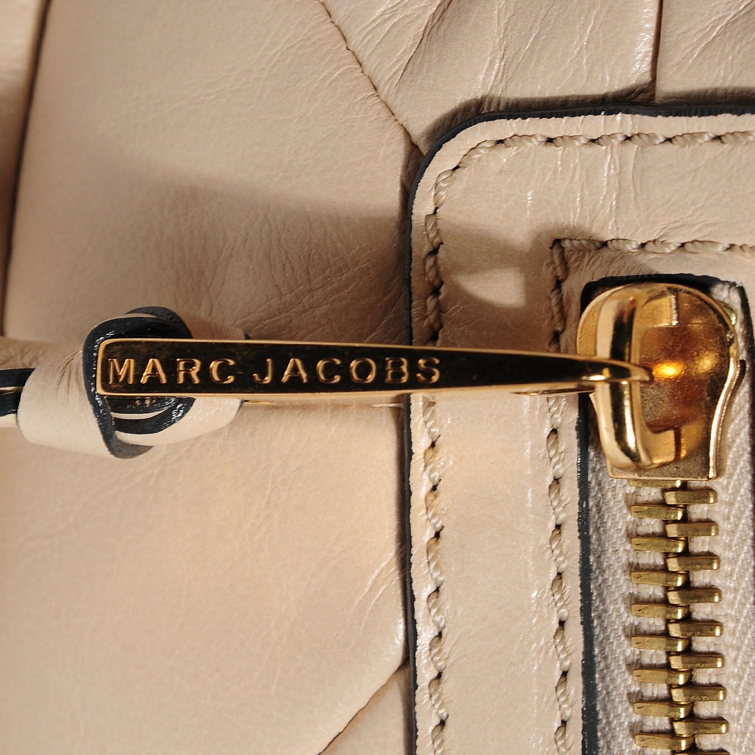 Marc Jacobs Calfskin Patchwork Multipocket Hobo Beige 8 of 8