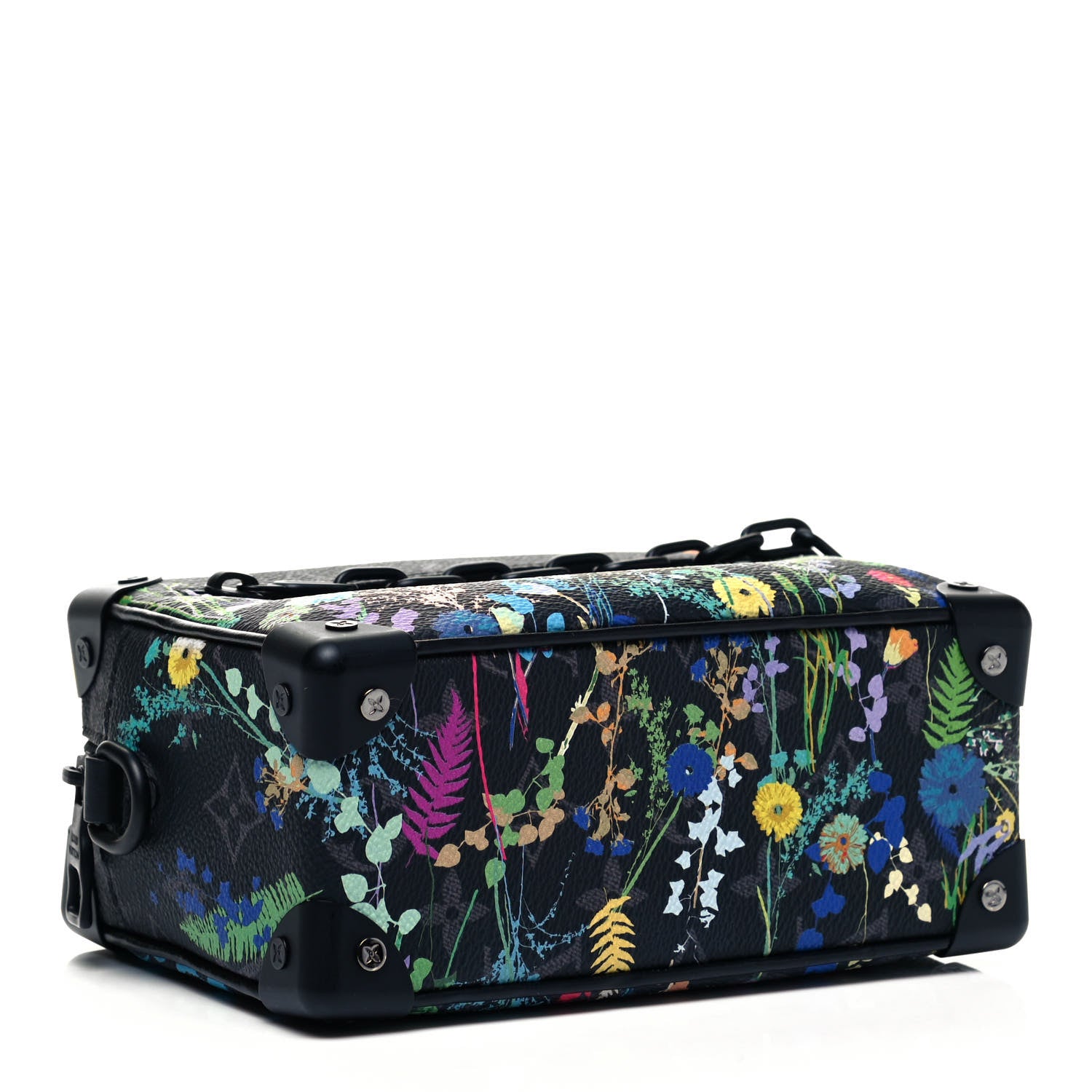 Louis Vuitton Monogram Eclipse Flower Print Mini Soft Trunk 4 of 9