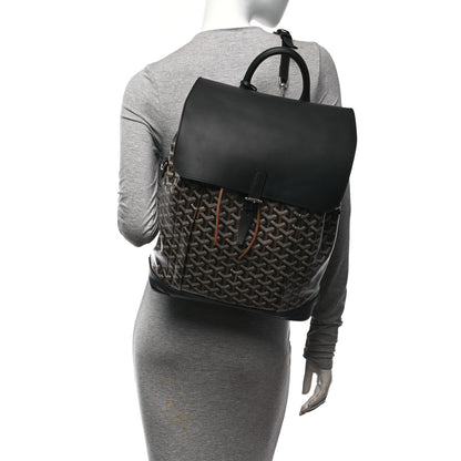 Goyard Goyardine Calfskin Alpin MM Backpack Black 2 of 11
