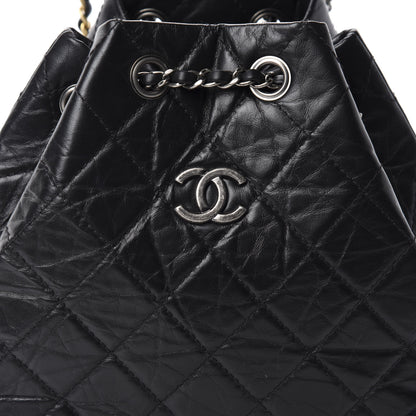 Chanel Aged Calfskin Quilted Small Gabrielle Backpack Black 9 of 9