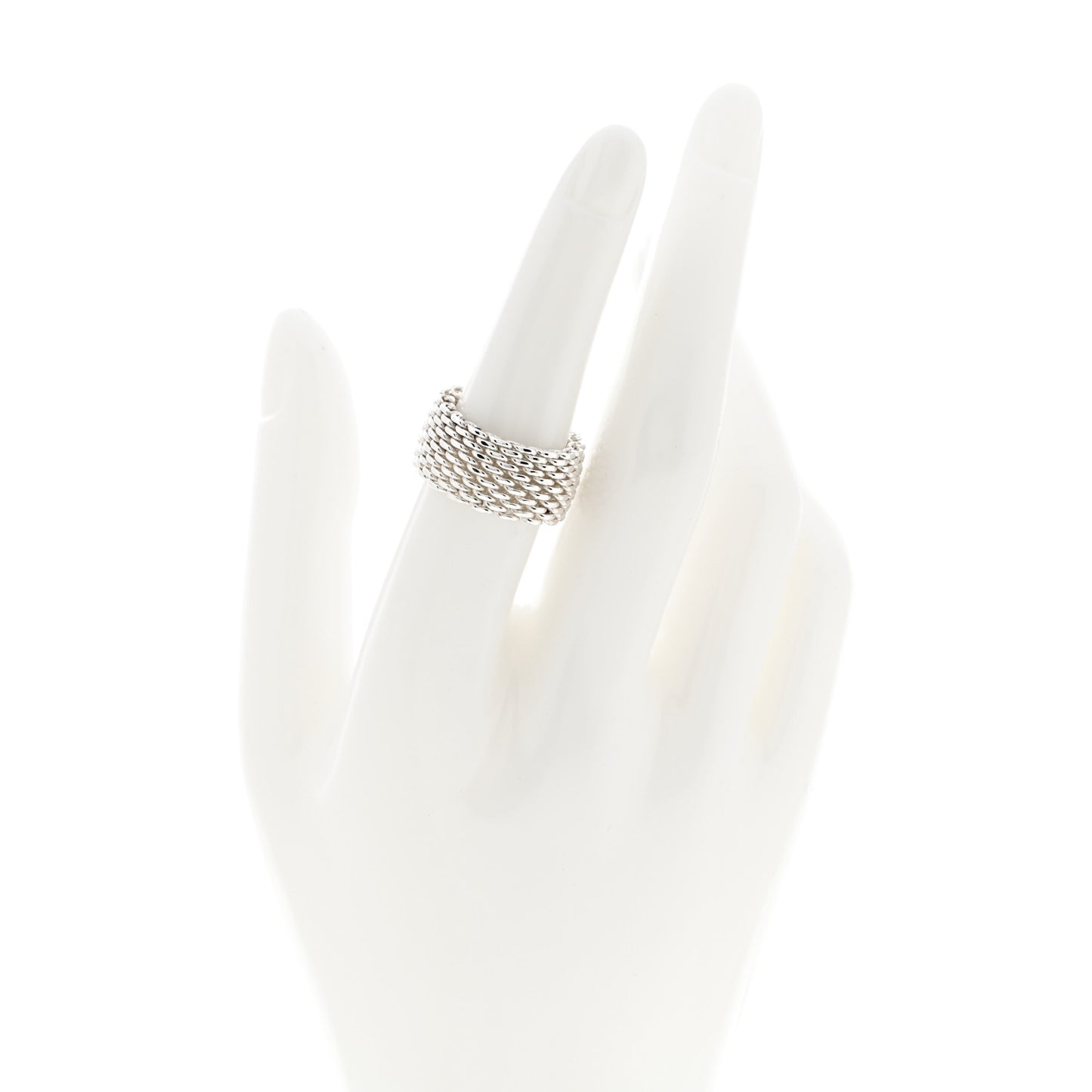 Sterling Silver Somerset Mesh Ring 51 5.75