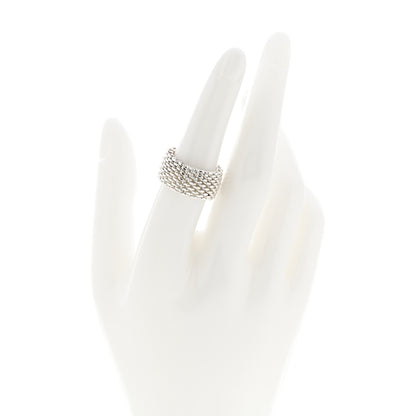 Tiffany Sterling Silver Somerset Mesh Ring 51 5.75 2 of 4