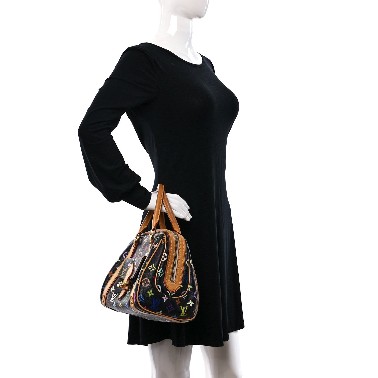 Louis Vuitton Monogram Multicolor Priscilla Black 2 of 12