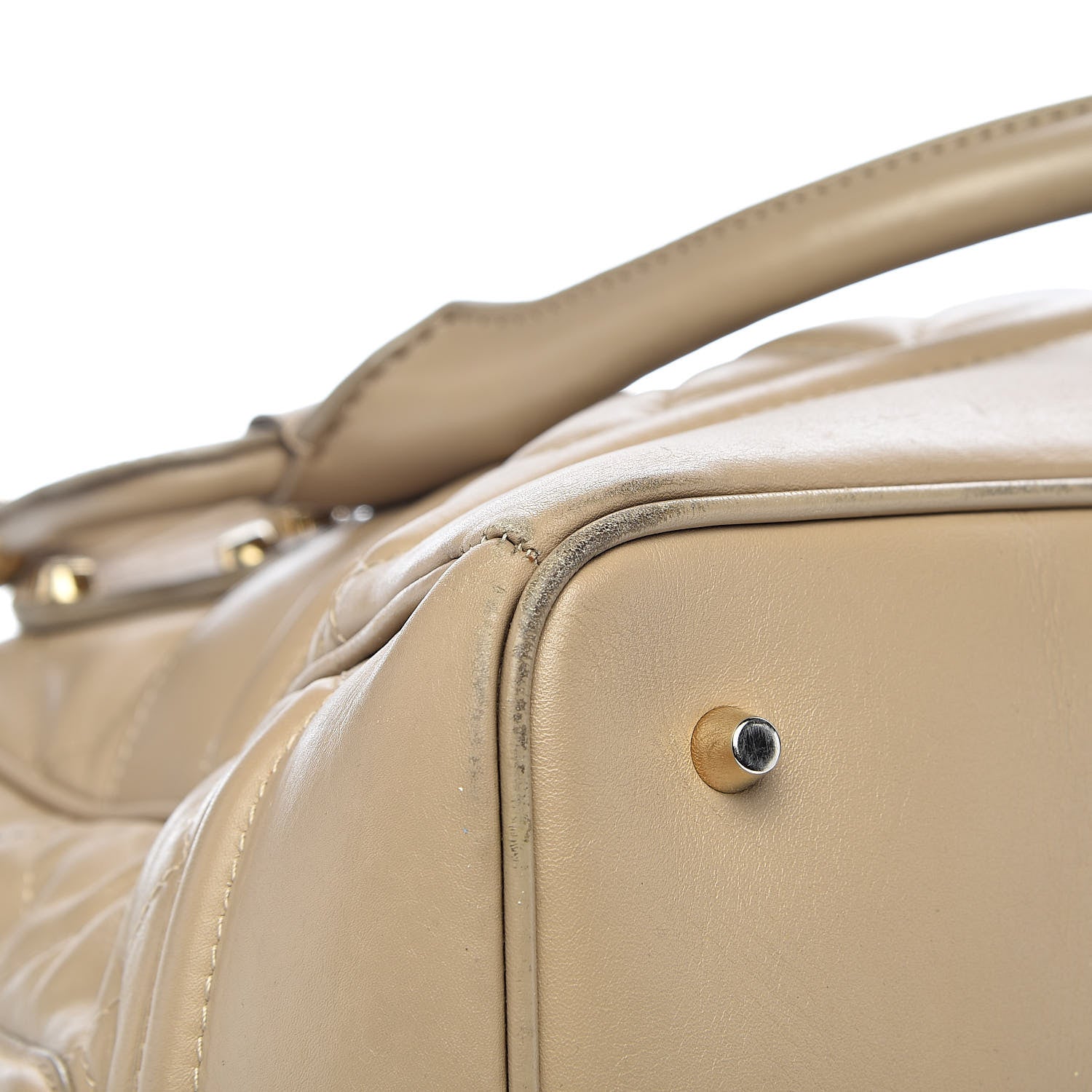 Burberry Lambskin Quilted Westbury Tote Beige 17 of 21