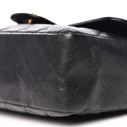 Chanel Caviar Quilted Jumbo Single Flap Black 13 of 13