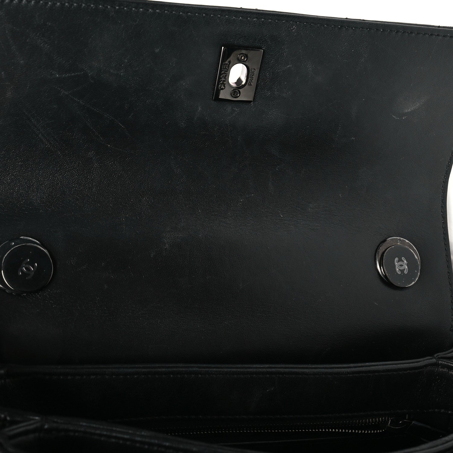 Chanel Lambskin Quilted Small Trendy CC Dual Handle Flap Bag So Black 12 of 13