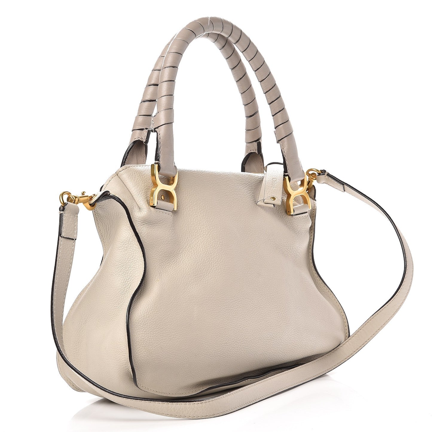 Calfskin Medium Marcie Satchel Dove