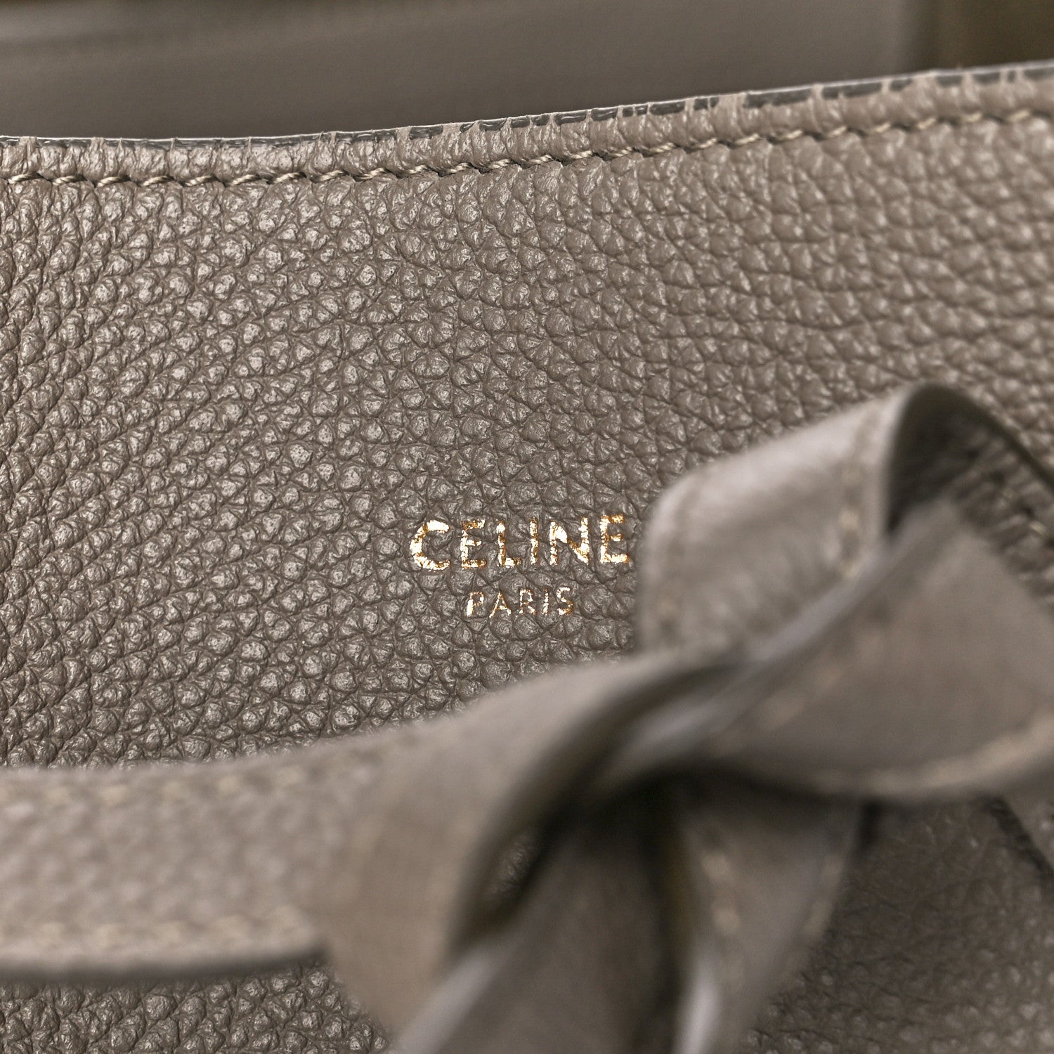 Celine Soft Grained Calfskin Medium Belt Cabas Phantom Taupe 8 of 12