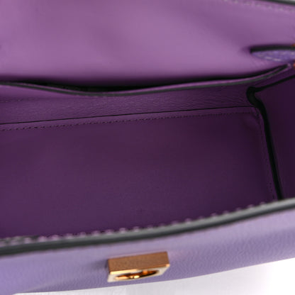 Versace Calfskin Medusa Small Top Handle Handbag Lilac 5 of 11