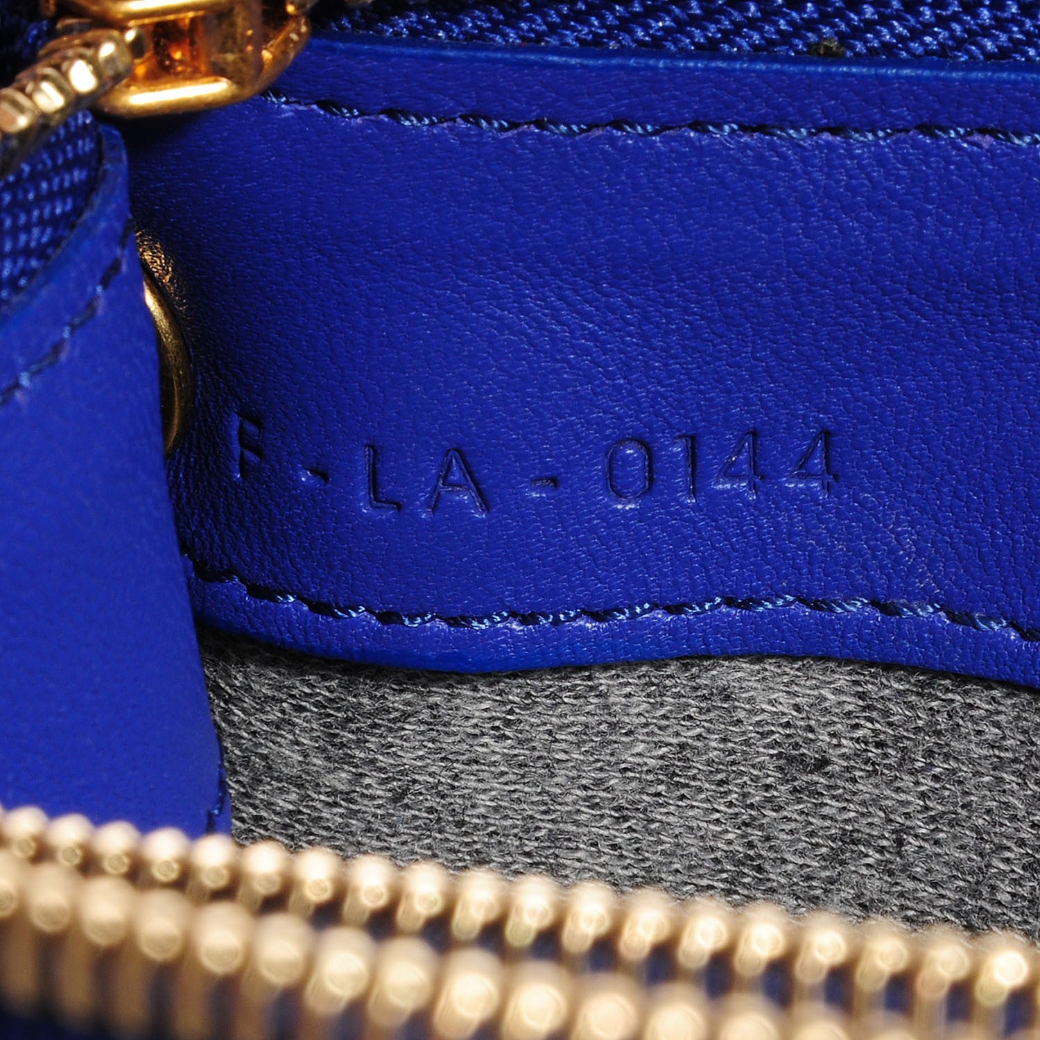 Celine Lambskin Small Trio Crossbody Bag Violet Blue 8 of 8