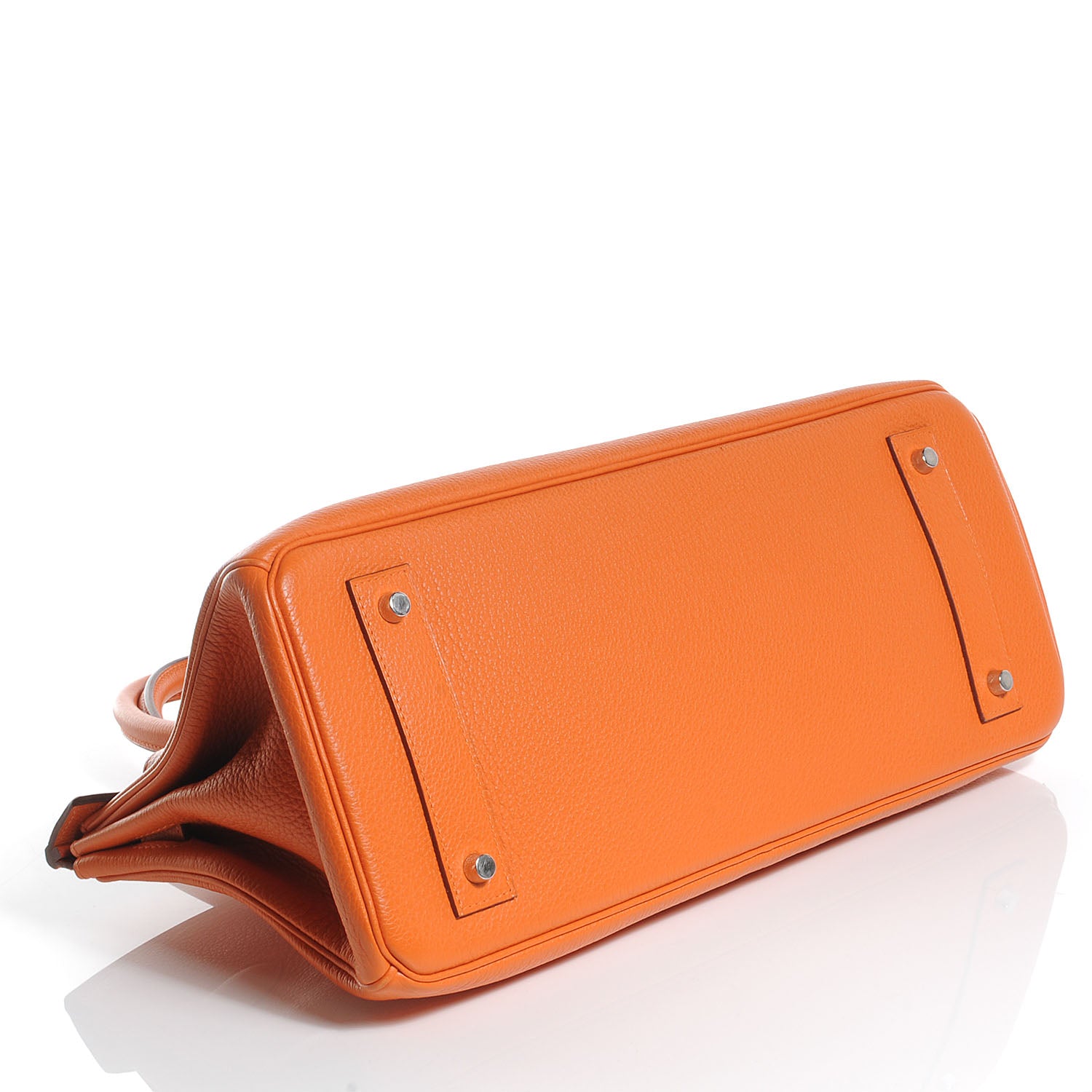 Hermes Evergrain JPG Shoulder Birkin II 42 Orange 4 of 10