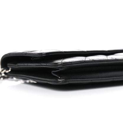 Chanel Lambskin Quilted Wallet On Chain WOC Black 11 of 15
