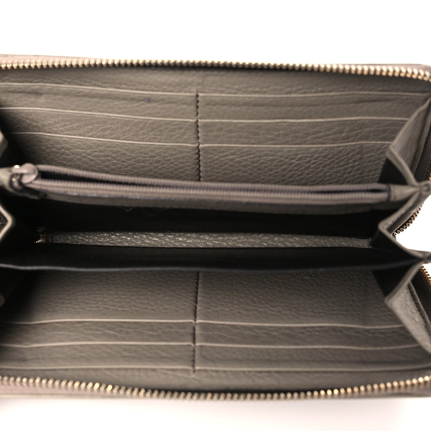 Gucci Calfskin Soho Zip Around Wallet Gray 5 of 6