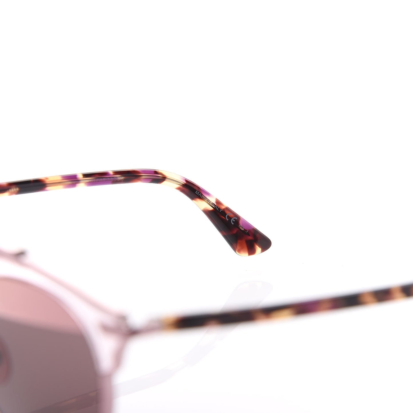 Mirrored So Real Sunglasses Pink Tortoise