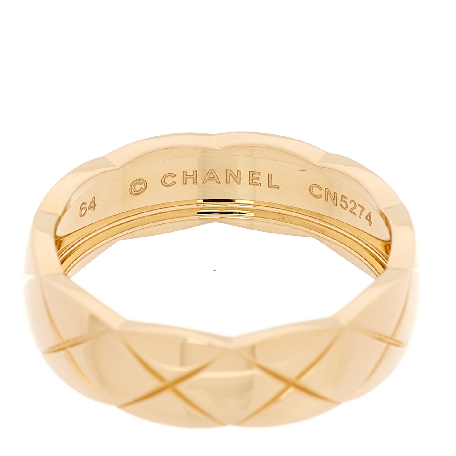 Chanel 18K Yellow Gold Small Coco Crush Ring 64 10.75 4 of 6