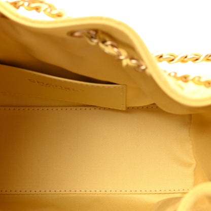 Chanel Suede Quilted Mini Chanel 25 Handbag Yellow 5 of 11
