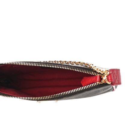 Fendi Spalmati Zucca Pochette Tobacco Red 5 of 10