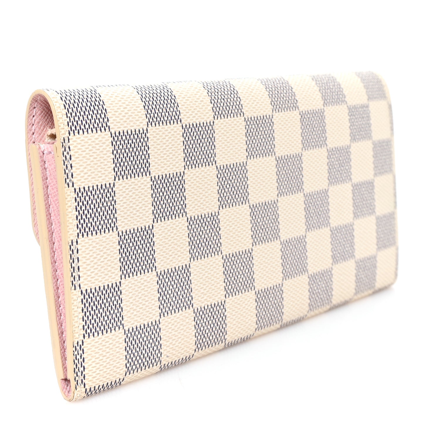 Damier Azur Emilie Wallet Rose Ballerine