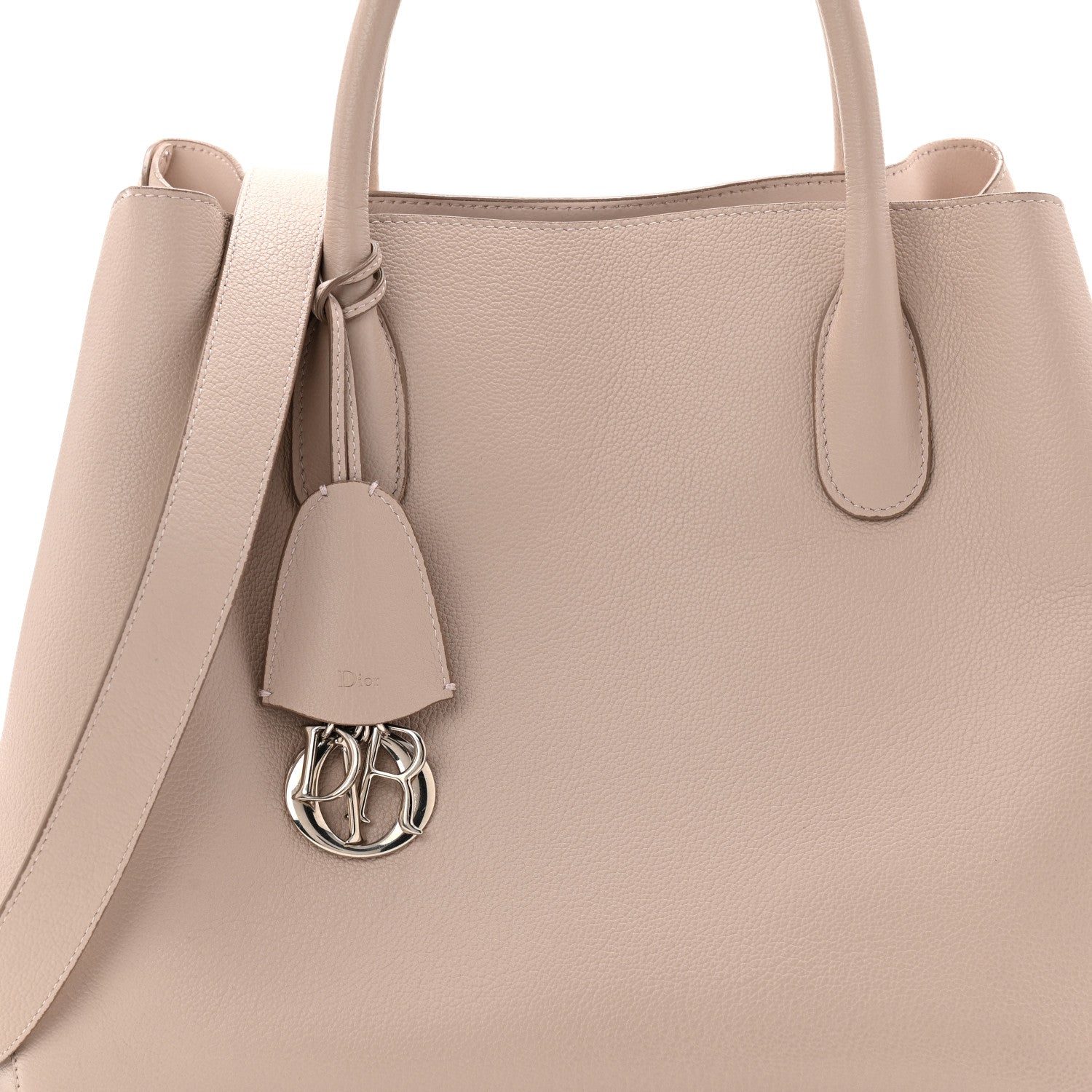 Christian Dior Supple Grained Calfskin Large Open Bar Tote Rose Poudre 8 of 11