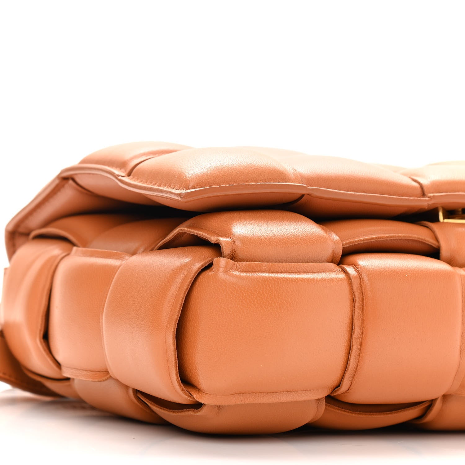 Bottega Veneta Nappa Maxi Intreccio Padded Cassette Crossbody Bag Caramel 8 of 9
