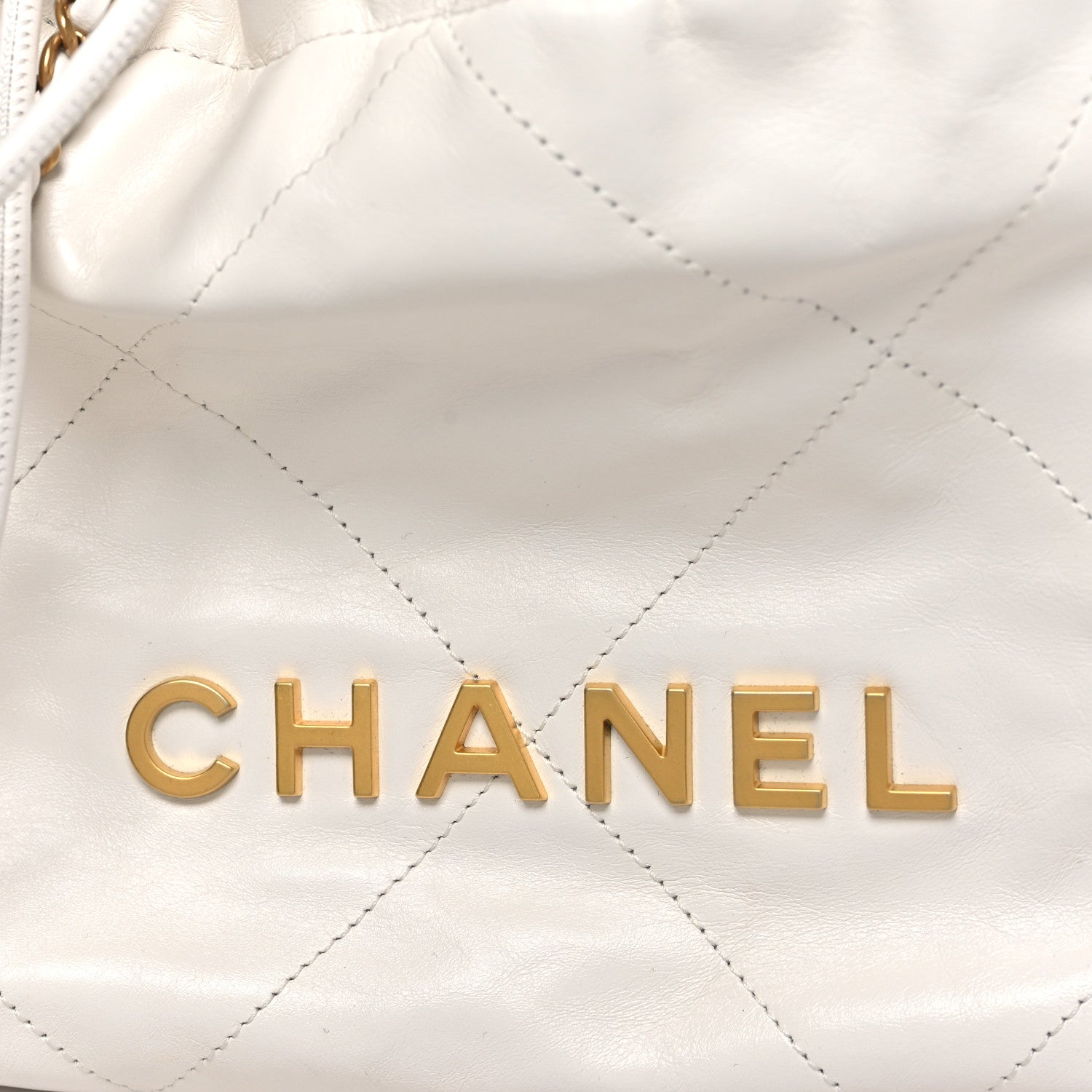 Chanel Shiny Calfskin Quilted Mini Chanel 22 White 8 of 10