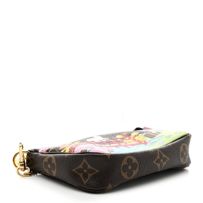 Louis Vuitton Monogram 2021 Christmas Animation Japanese Garden Mini Pochette Accessories Wisteria Pink 4 of 8