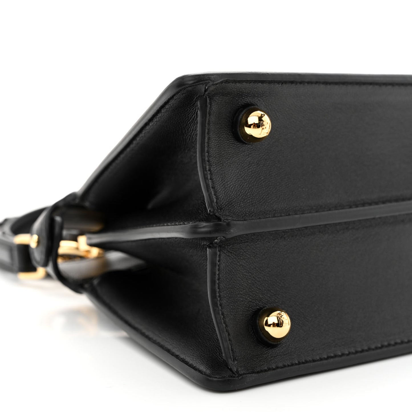 Shiny Nappa Petite Peekaboo I SEE U Satchel Black