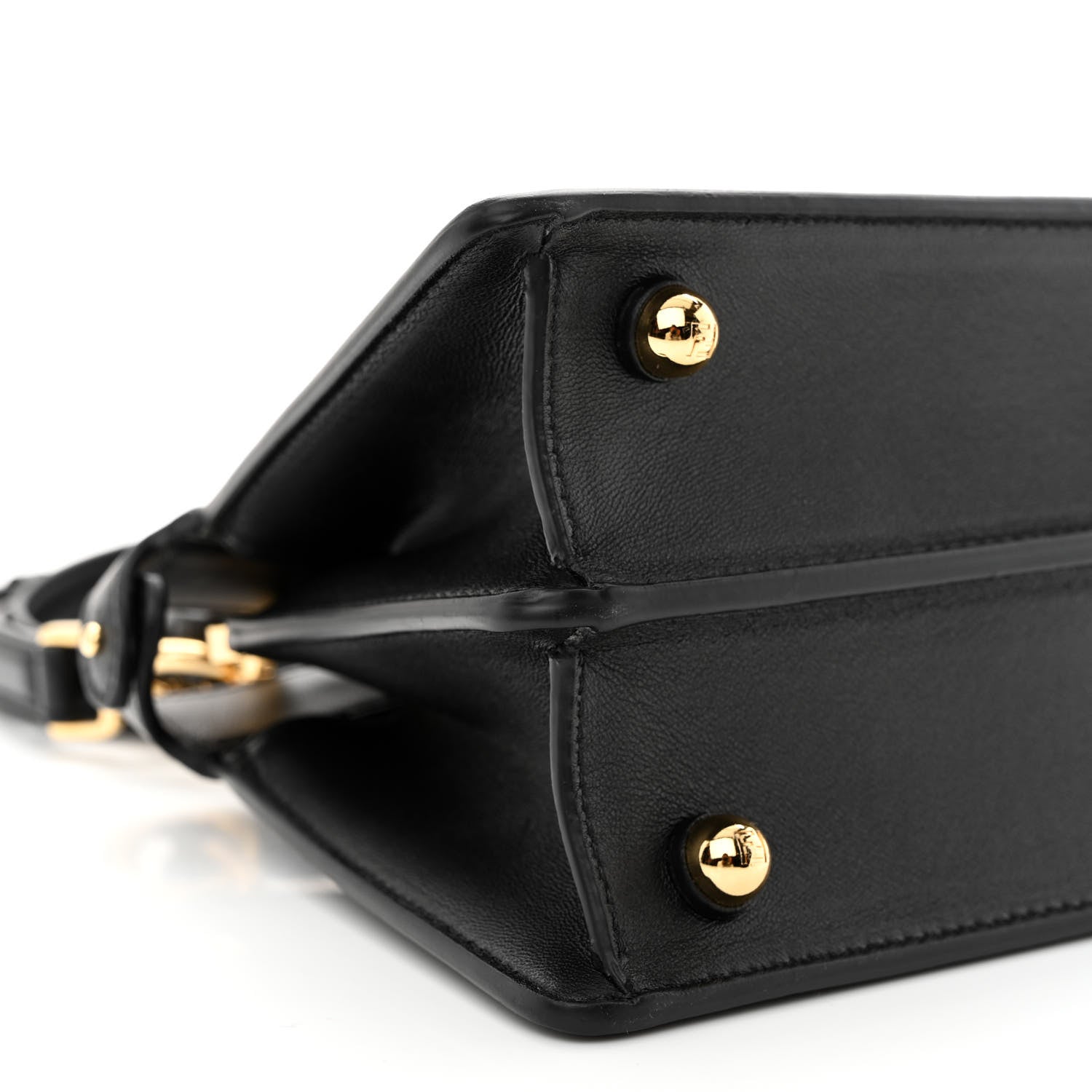 Fendi Shiny Nappa Petite Peekaboo I SEE U Satchel Black 11 of 13