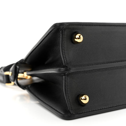 Fendi Shiny Nappa Petite Peekaboo I SEE U Satchel Black 11 of 13
