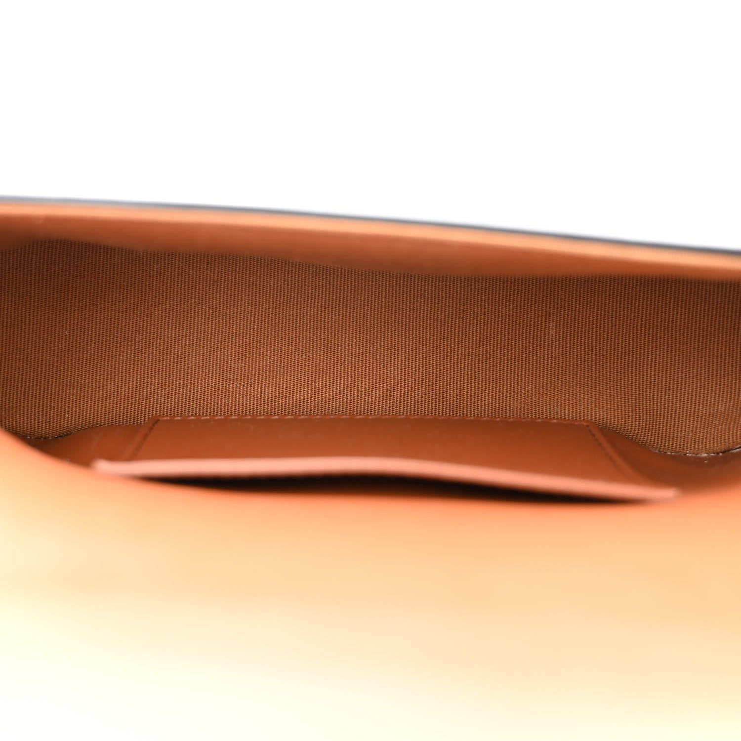 Celine Triomphe Canvas Calfskin Tabou Clutch on Strap Tan 5 of 10