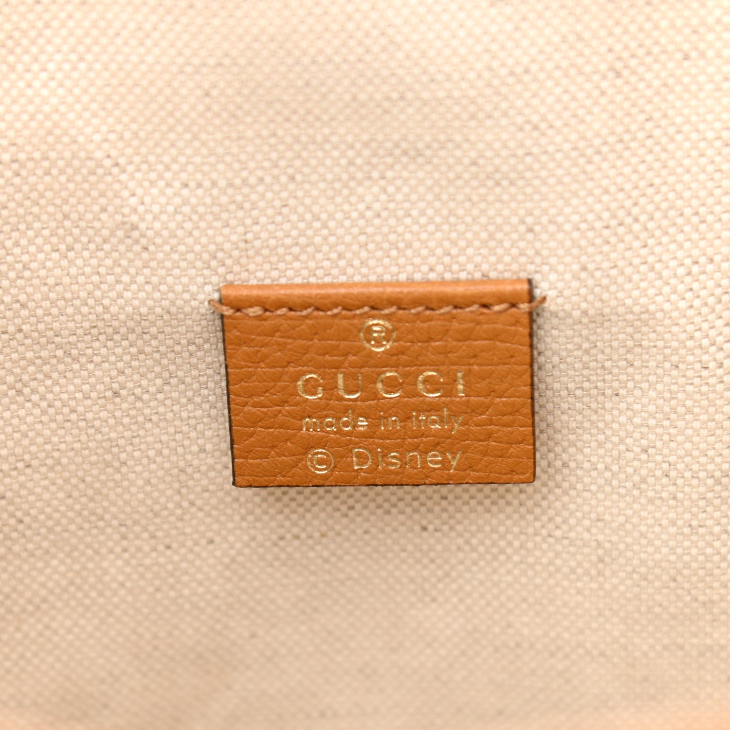Gucci X DISNEY Mini Vintage GG Supreme Monogram Bucket Bag Beige Vintage Sun Oil 6 of 10