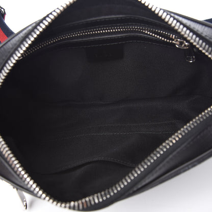 Gucci Soft GG Supreme Monogram Web Belt Bag Black Grey 7 of 9