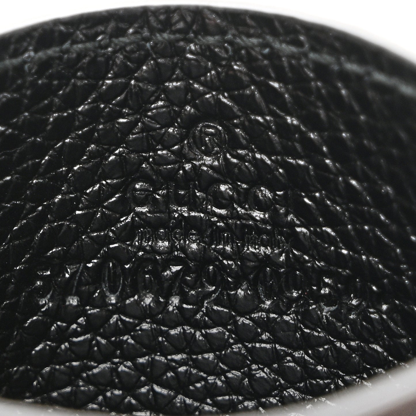 Grainy Calfskin Zumi Card Holder Black
