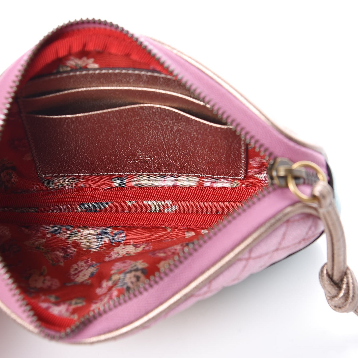 Laminated Nappa Trapuntata Zumi iPhone Case Rosa Lago Rame