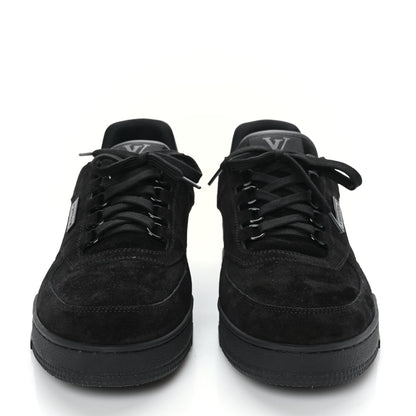 Louis Vuitton Suede Mens LV Trainer Sneakers 9.5 Black 2 of 9