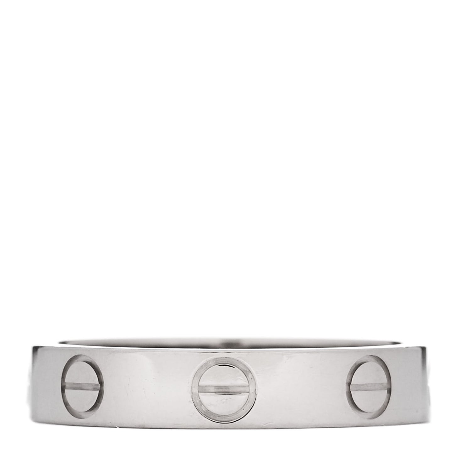 18K White Gold 3.5mm LOVE Wedding Band Ring 51 5.75