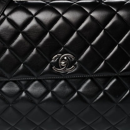 Chanel Lambskin Quilted Large Trendy CC Dual Handle Flap Bag Black 8 of 15