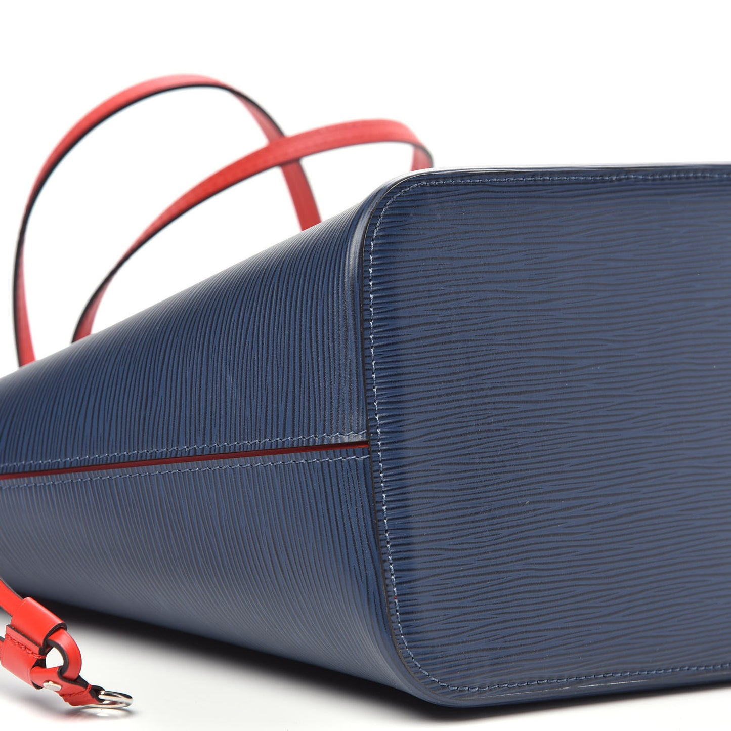Epi Neverfull MM Indigo Coquelicot