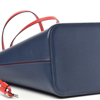 Louis Vuitton Epi Neverfull MM Indigo Coquelicot 7 of 9