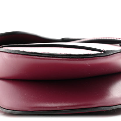 Christian Dior Supple Calfskin Mini Saddle Bag With Strap Purple 9 of 10