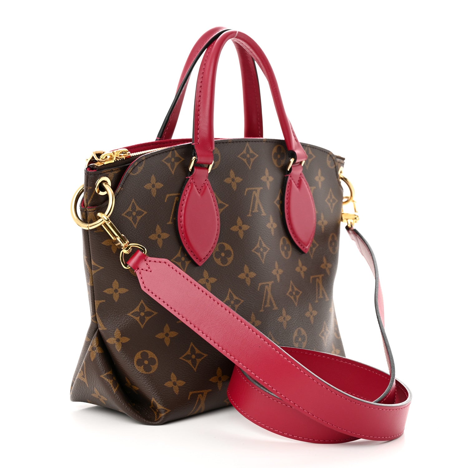 Louis Vuitton Monogram Flower Zipped Tote PM Lie De Vin 3 of 10