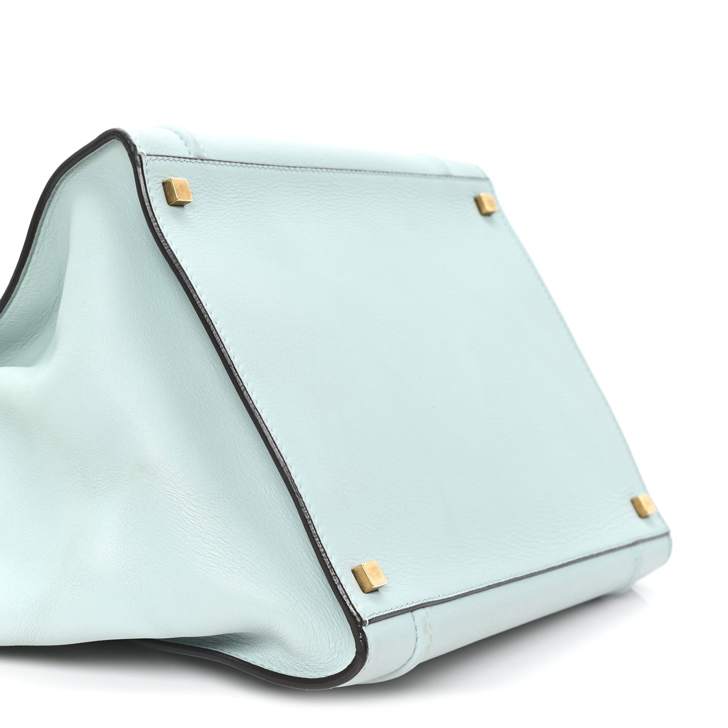 Supple Calfskin Medium Phantom Luggage Glacier