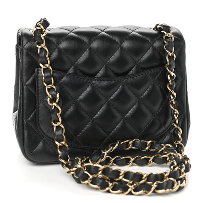 Chanel Lambskin Quilted Mini Square Flap Black 3 of 9