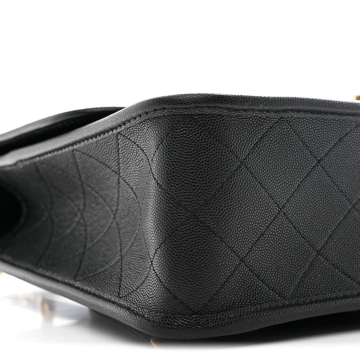 Caviar Quilted School Memory Backpack Black