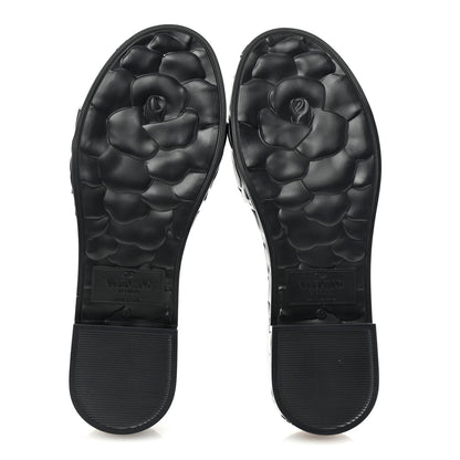 Valentino Garavani Rubber Atelier 03 Rose Edition 25/40mm Platform Slide Sandals 39 Black 6 of 8