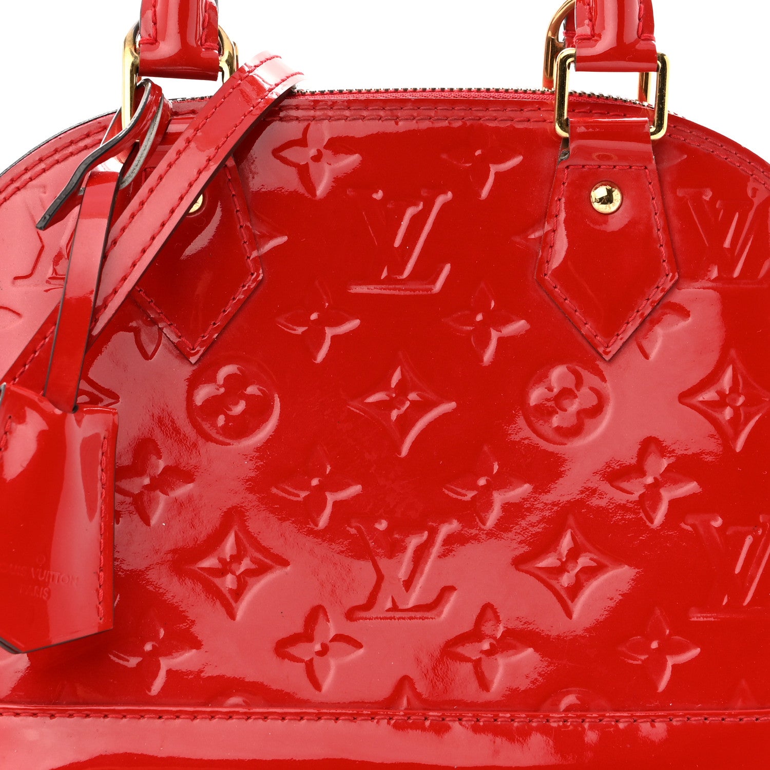Louis Vuitton Vernis Alma BB Cherry 7 of 9
