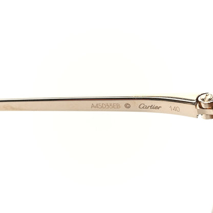 Cartier Panthere De Cartier Square Sunglasses Gold 7 of 8